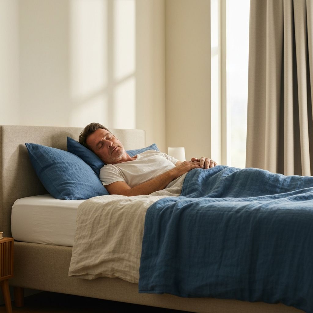 Peaceful sleep and recovery scene